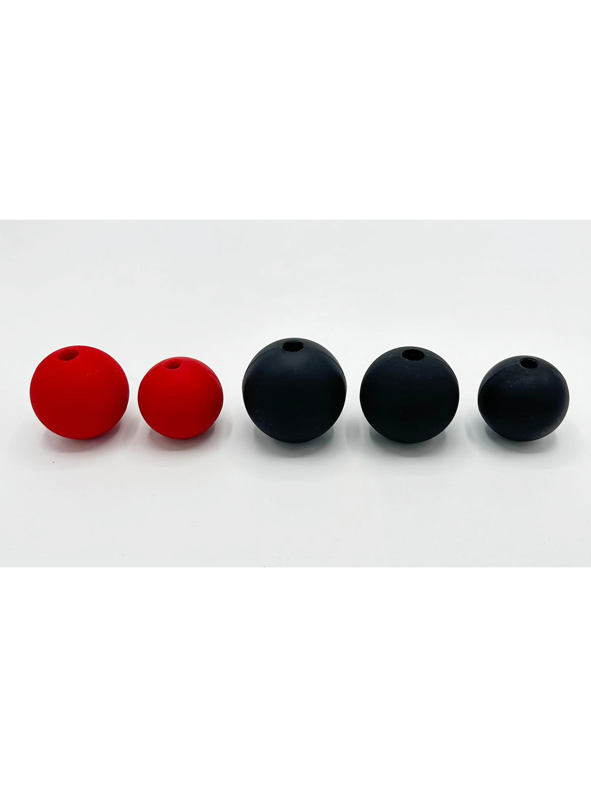 Mundknebel mit roter Silikon-Kugel 50 mm Made by FunFactory!