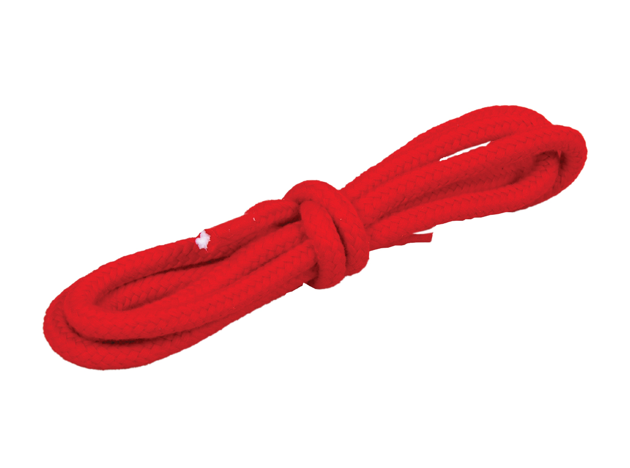 geflochtenes Baumwollseil ohne Seele, 8 mm, rot