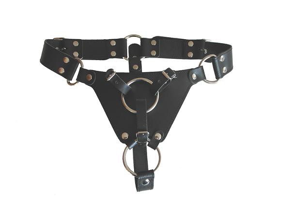 Schwarzer Frauen Harness von Vorne