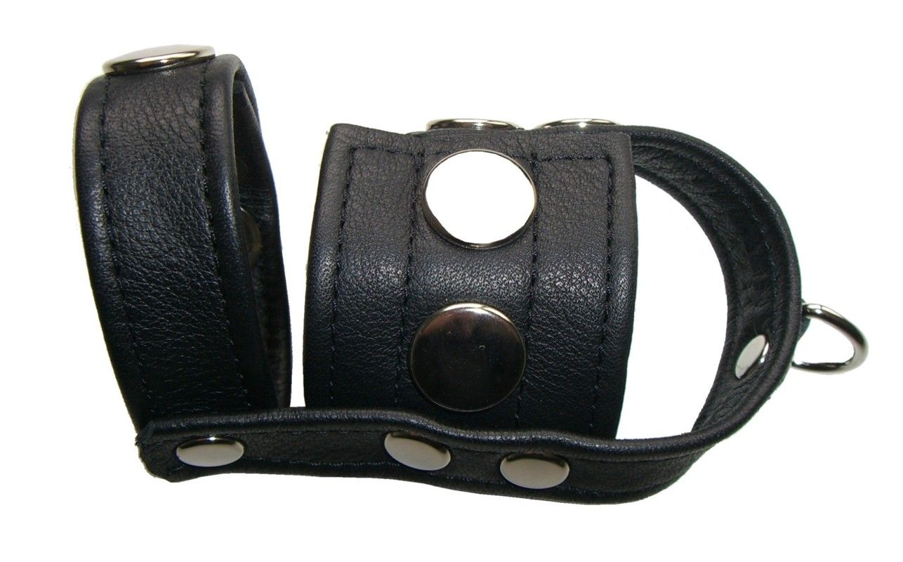 Penisband + Cockband mit Hodenteiler geschlossene Ansicht