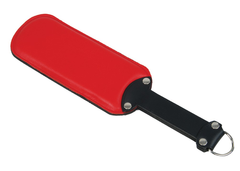 Rot schwarzes Paddel mit Metallnieten und D-Ring