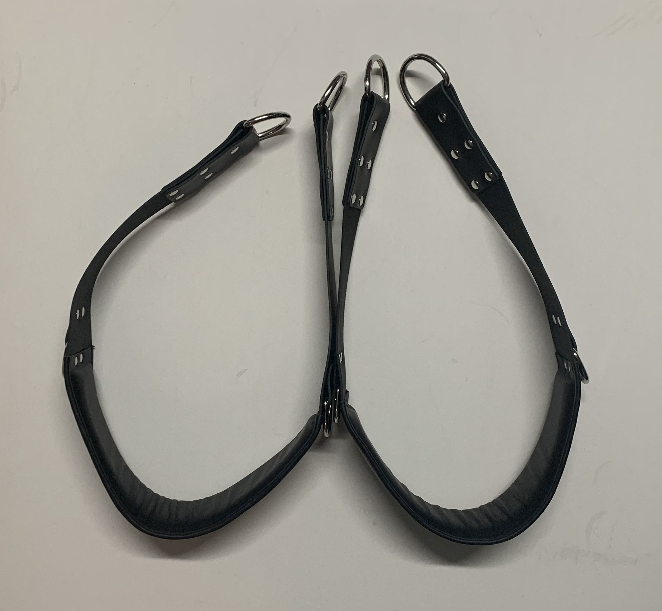 Draufsicht von gepolsterte Beinschlaufen Slingschlaufen (Paar)