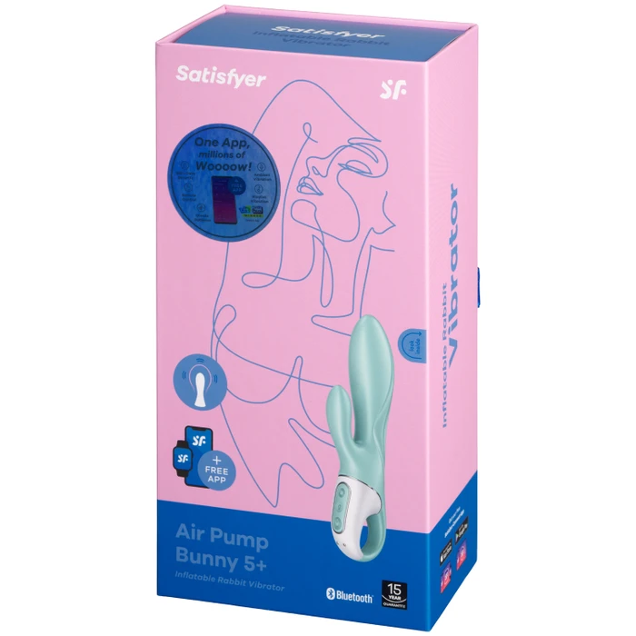 Satisfyer Air Pump Bunny 5+ App-gesteuerter aufblasbarer Vibrator